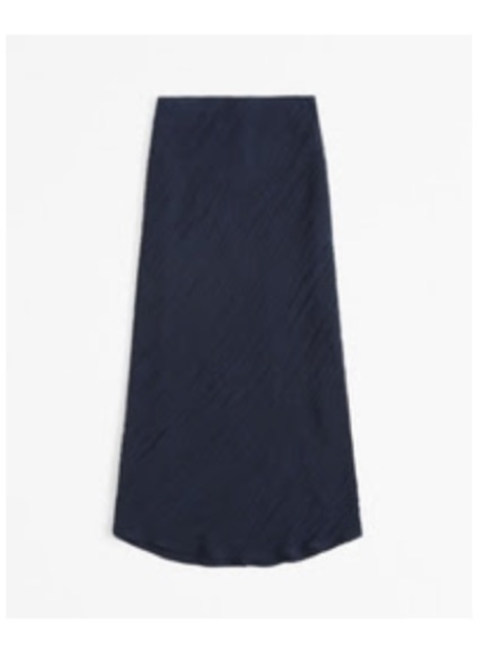 Abercrombie crinkle texture NAVY maxi skirt